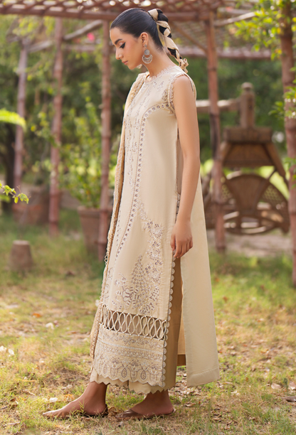 Humdum | Selin Lawn 25 |Selin - D08 L Beige Lawn