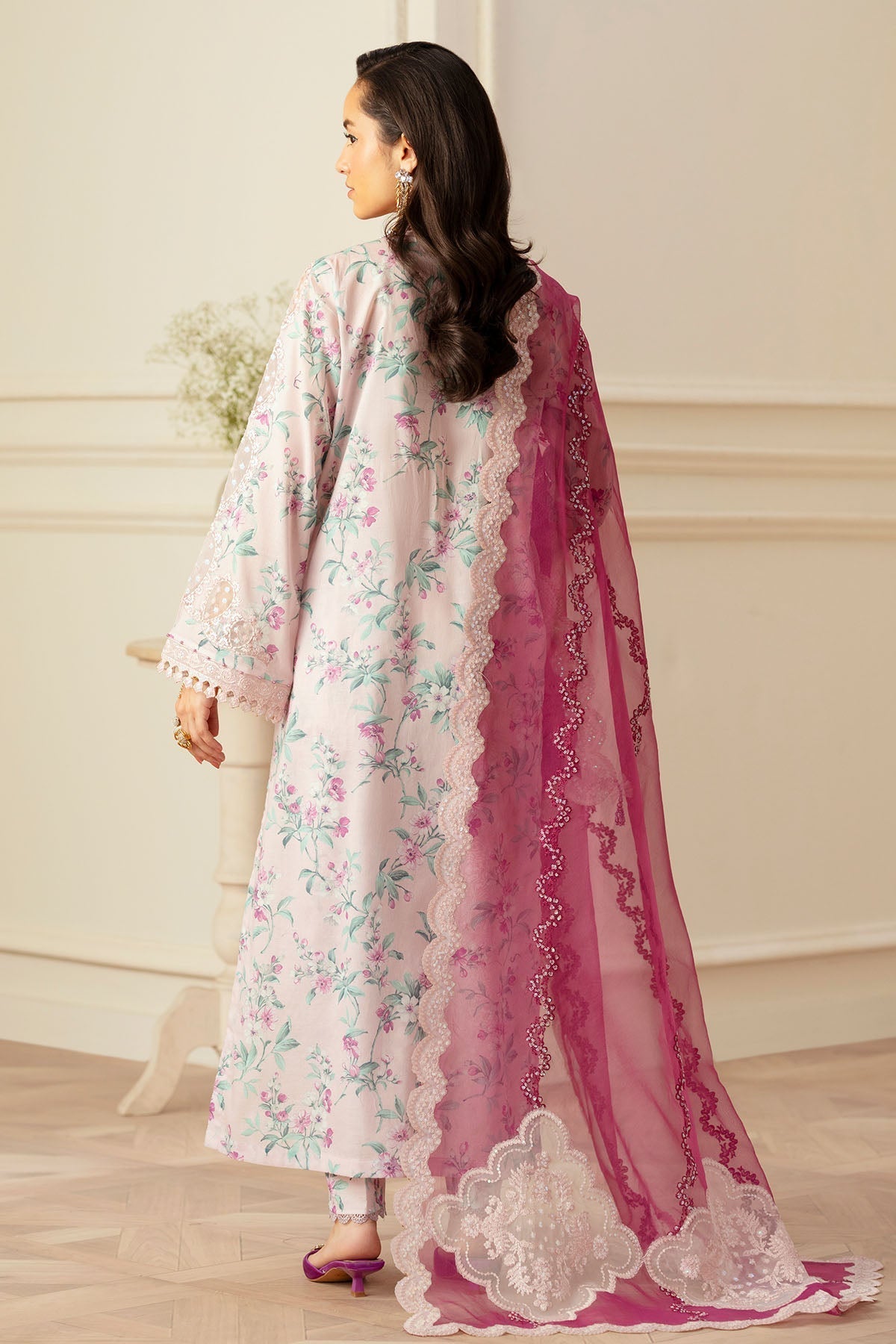 Nureh | Feya Eid Lawn | FE-01 S Lavender Pinocchio Lawn