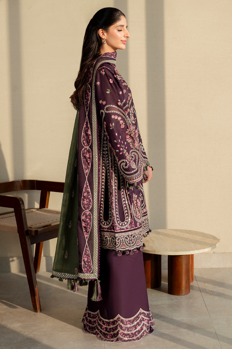 Jazmin | Shahkaar Luxury Lawn 25 | SL25-D6 L Burgundy Lawn