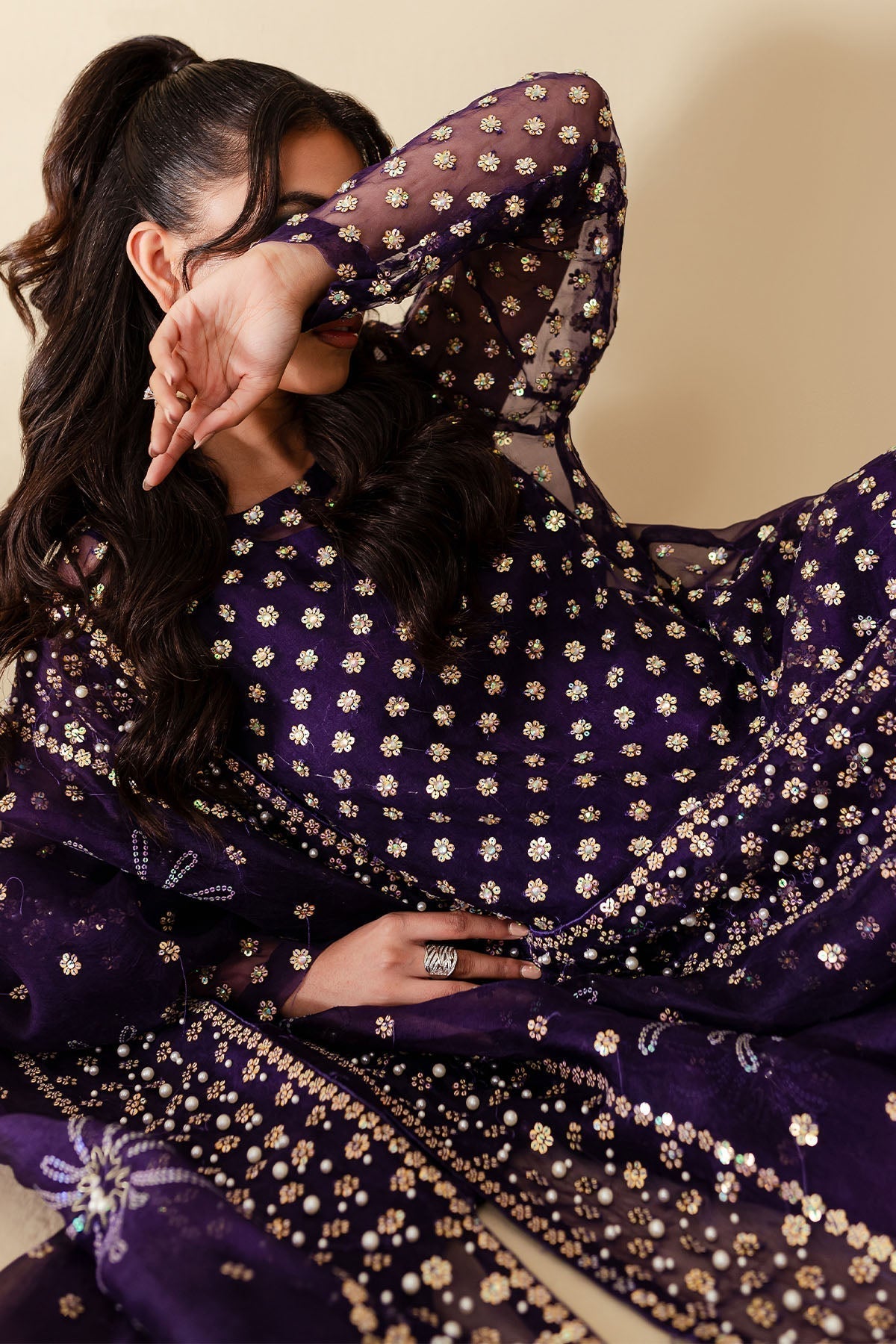 Nureh | Tiny Twinkles | WILD BEAUTY - Pakistani Designer Dress - by Nureh | Type: Formal - 100% Original at Saira Sultan