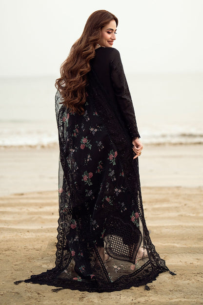 Nureh | Khuwab Luxury Lawn | NE-151 S Black Lawn