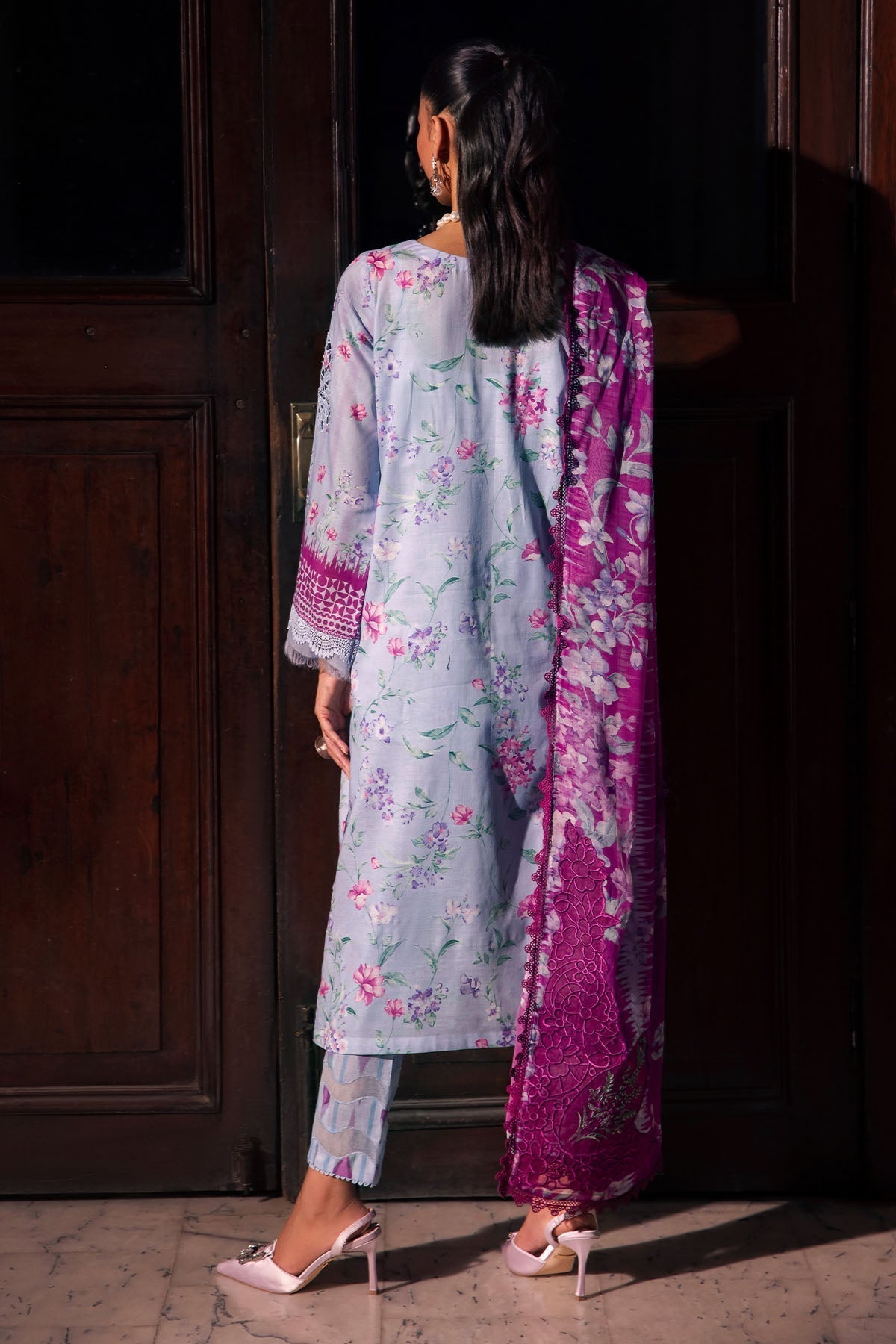 Nureh | Glam Girl Lawn | GL-17 S Lavender Lawn