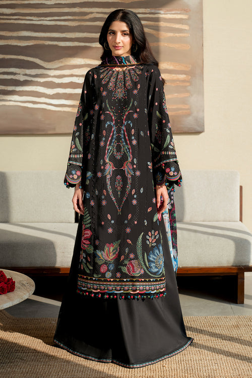 Jazmin | Shahkaar Luxury Lawn 25 | SL25-D10 XS Black Lawn