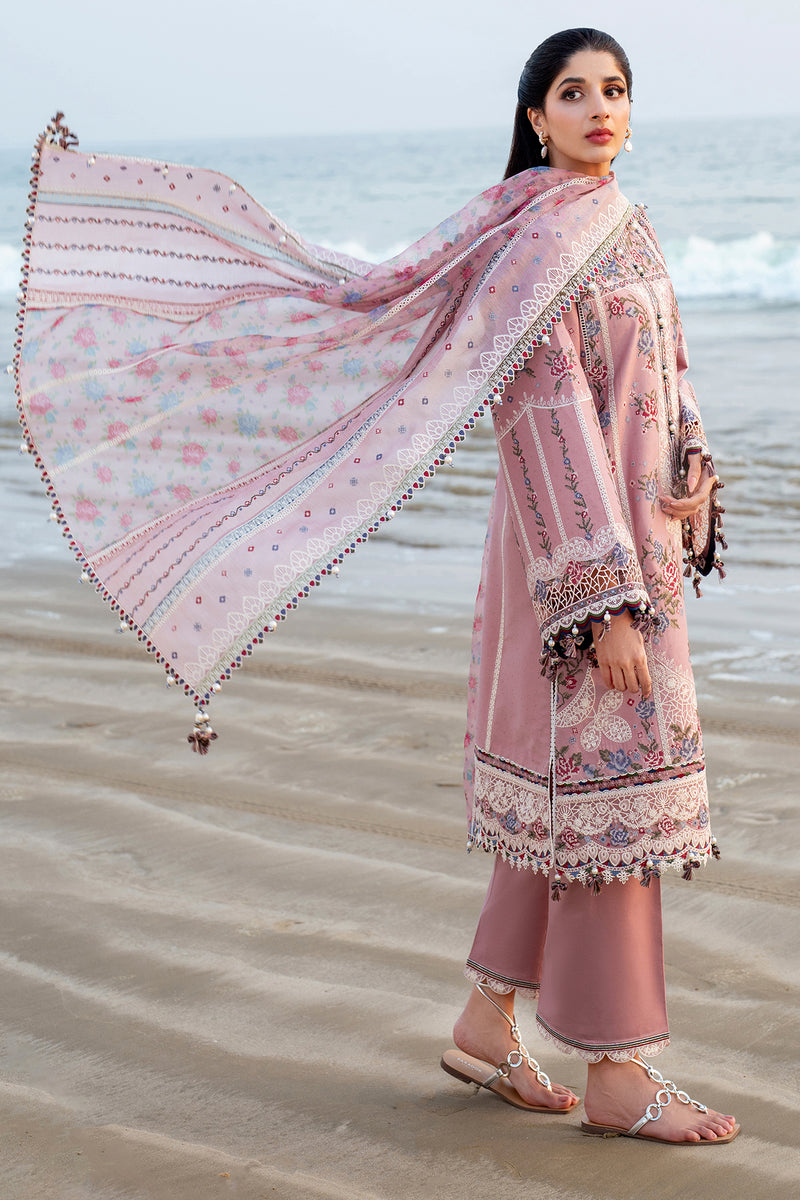 Jazmin | Shahkaar Luxury Lawn 25 | SL25-D2 M Brownish Pink Lawn