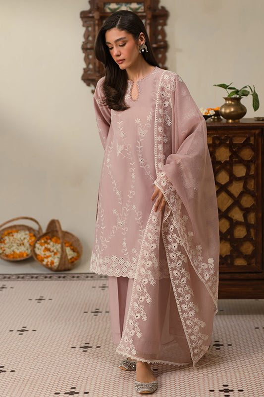 Cross Stitch | Chikankari Lawn 25 | MAUVE GLAM XS Pink Lawn