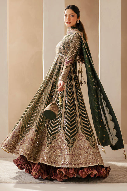 Jazmin | Wedding Formals | WF'25-02 Custom Size Olive Green Chiffon