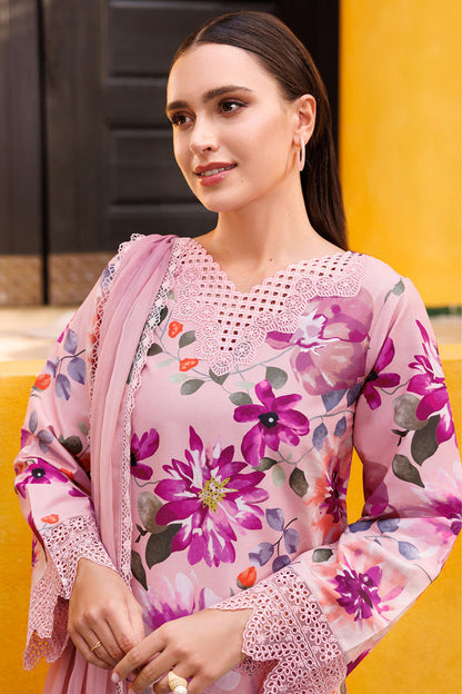 Farasha | Printed Essentials | Blooming Blush M Blush Pink Lawn