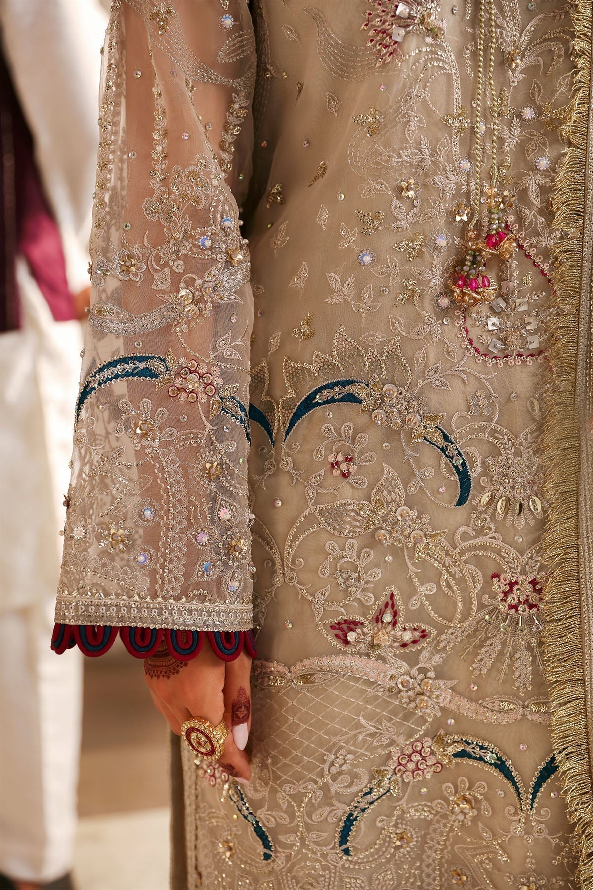 Nureh | Jhoomro Wedding Formals | NL-72 CHANDNI - Pakistani Designer Dress - by Nureh | Type: Bridal - 100% Original at Saira Sultan