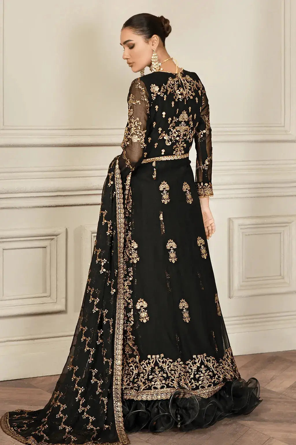Zarif | Mehroz Formals | Black Ruby - Pakistani Designer Dress - by Zarif | Type: Formal - 100% Original at Saira Sultan
