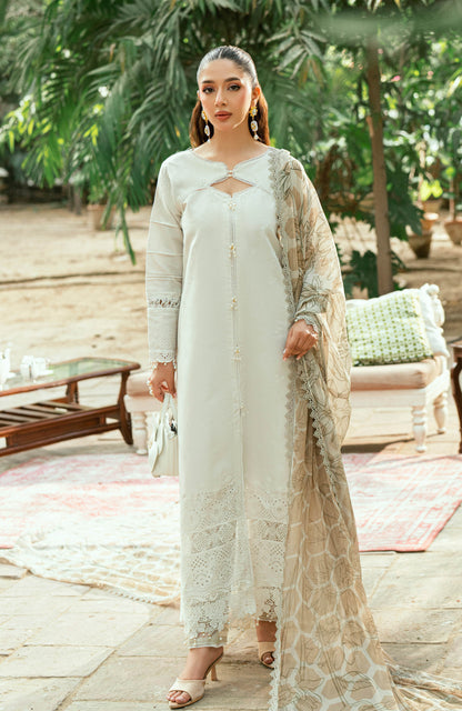 Al Zohaib | Laserkari Premium Edition 25 | LKP-25-08 XS Off White Schiffli