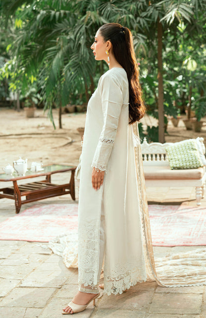 Al Zohaib | Laserkari Premium Edition 25 | LKP-25-08 S Off White Schiffli