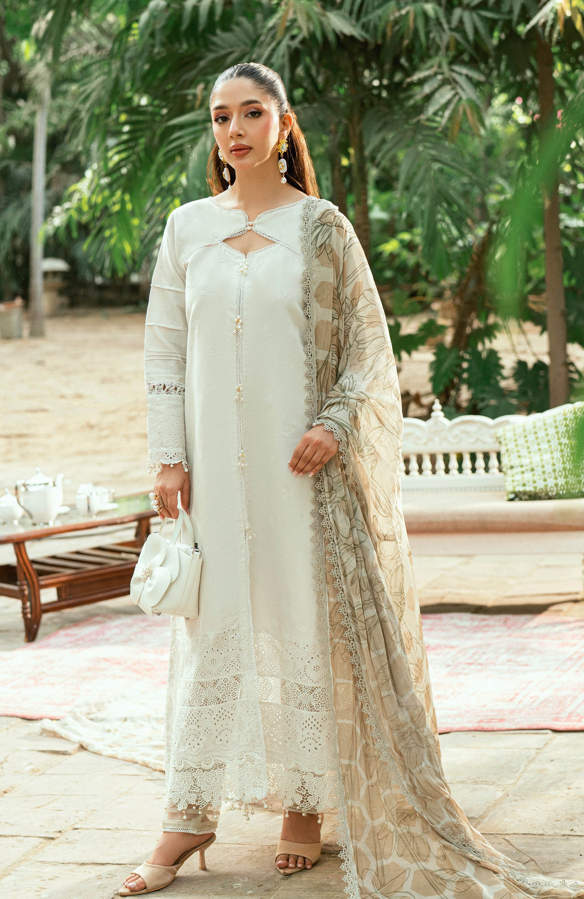 Al Zohaib | Laserkari Premium Edition 25 | LKP-25-08 M Off White Schiffli