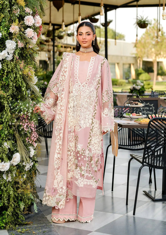 Elaf Premium | Luxury Lawn 25 | ELH-3B OH MY ROSE XS Tea Pink Lawn