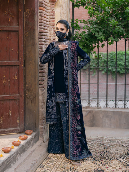 Flossie | Siara Velvet Formals | V-106 - B Custom Size Teal Blue Velvet