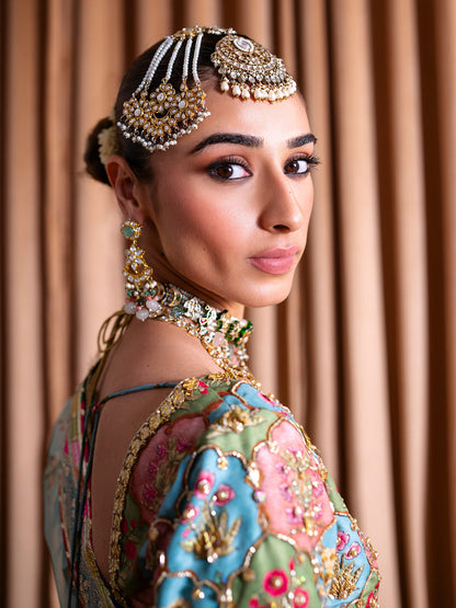 Faiza Faisal | Rema Wedding Formals 24 | Kanza XL Light Blue Raw Silk