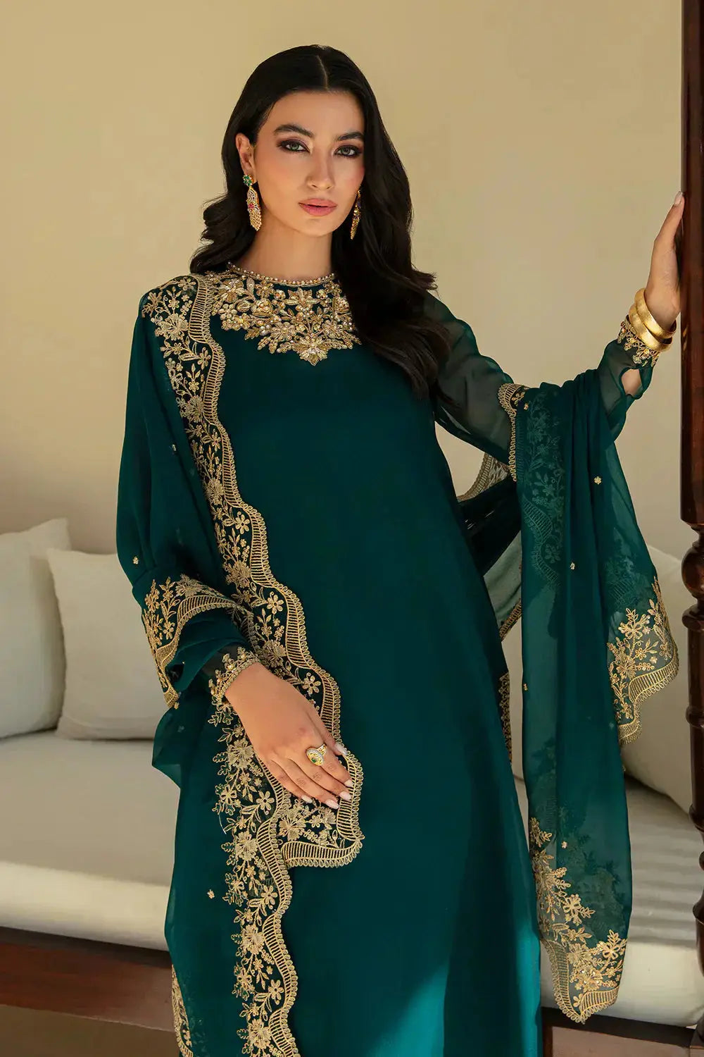 Baroque | Formals Collection | PR-828 - Pakistani Designer Dress - by Baroque | Type: Formal - 100% Original at Saira Sultan