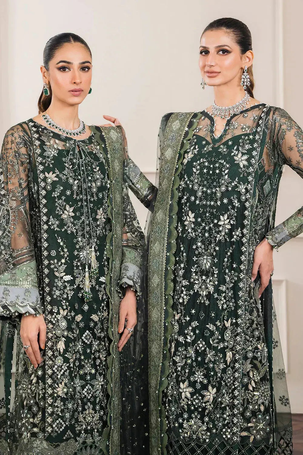 Baroque | Chantelle Embroidered Collection | CH12-05 - Pakistani Designer Dress - by Baroque | Type: Bridal - 100% Original at Saira Sultan