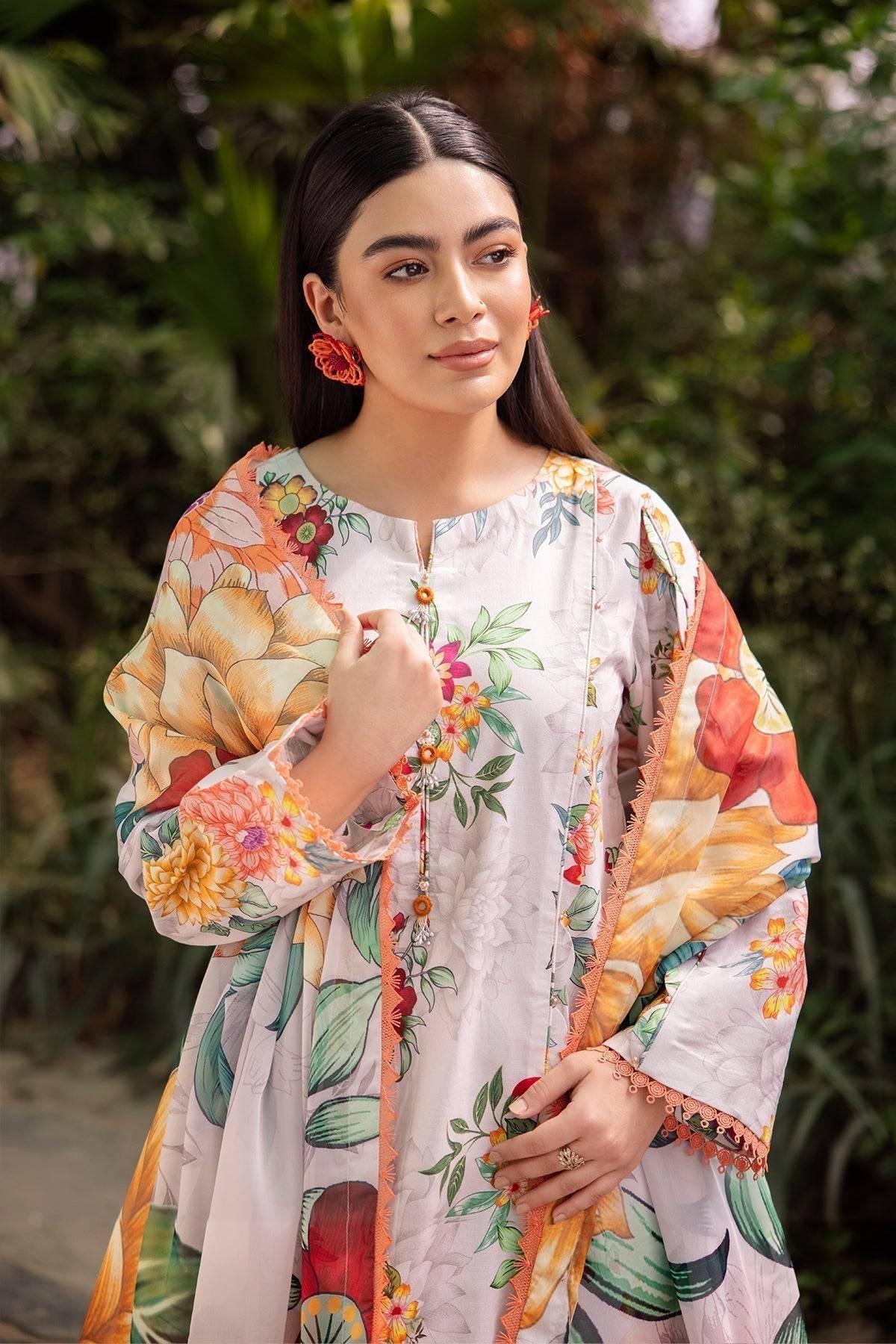 Alizeh | Sheen Lawn Prints 24 | ORCHID - Pakistani Designer Dress - by Alizeh | Type: Casuals - 100% Original at Saira Sultan