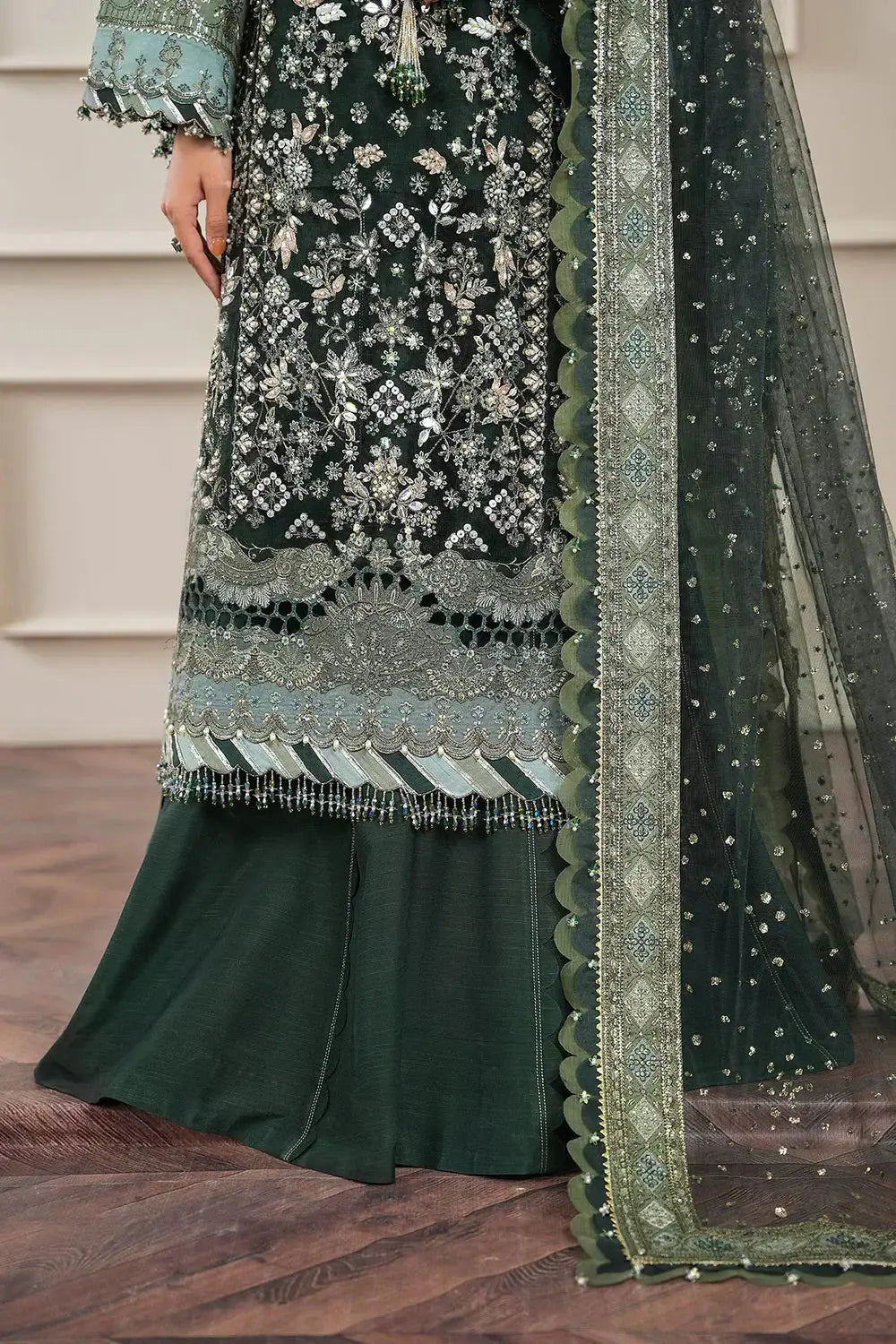 Baroque | Chantelle Embroidered Collection | CH12-05 - Pakistani Designer Dress - by Baroque | Type: Bridal - 100% Original at Saira Sultan