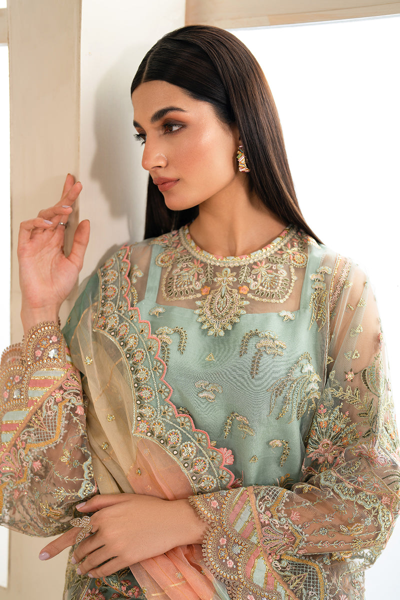 Baroque | Formal Collection | NET UF-620 M Ice Blue Net
