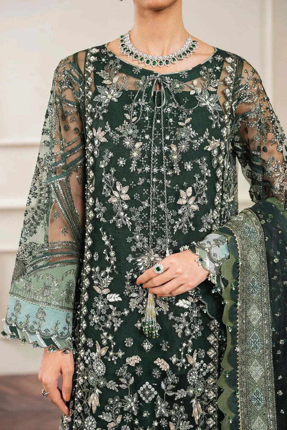 Baroque | Chantelle Embroidered Collection | CH12-05 - Pakistani Designer Dress - by Baroque | Type: Bridal - 100% Original at Saira Sultan