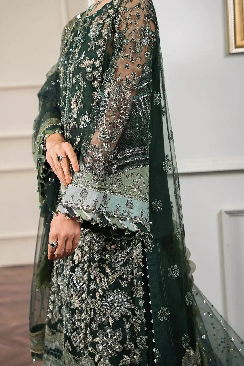Baroque | Chantelle Embroidered Collection | CH12-05 - Pakistani Designer Dress - by Baroque | Type: Bridal - 100% Original at Saira Sultan