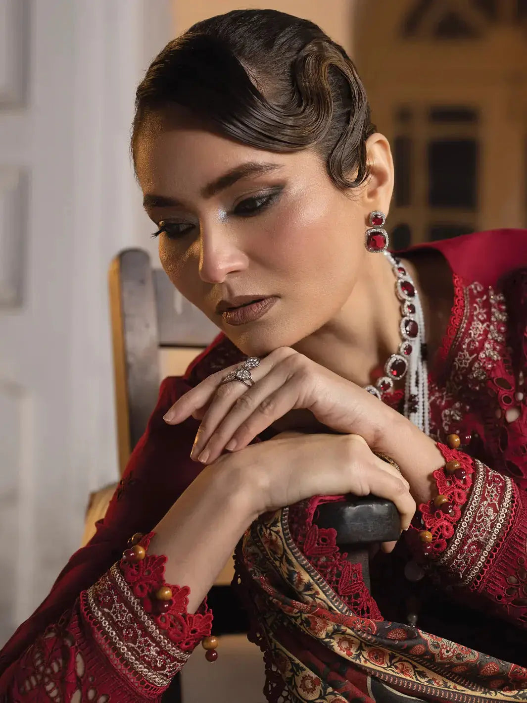Faiza Faisal | Maya Luxury Lawn | Elif - Pakistani Designer Dress - by Faiza Faisal | Type: Luxury - 100% Original at Saira Sultan