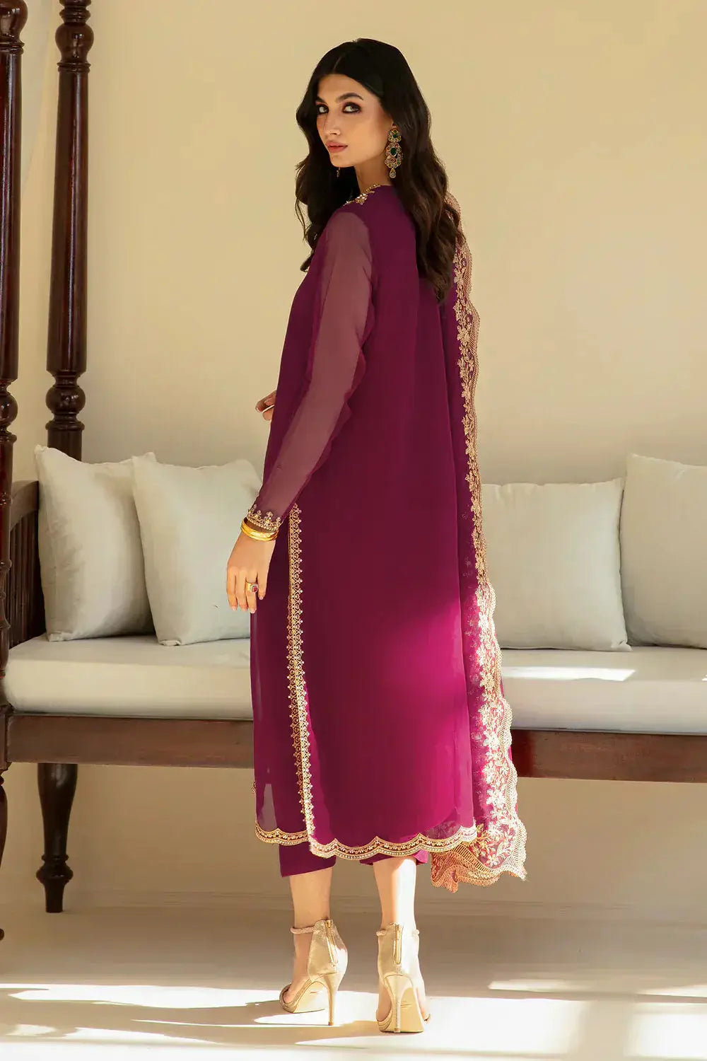 Baroque | Formals Collection | PR-829 - Pakistani Designer Dress - by Baroque | Type: Formal - 100% Original at Saira Sultan