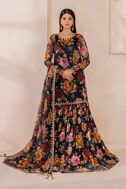 Baroque | Formal Collection | CHIFFON UF-707 XS Black Chiffon