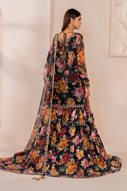 Baroque | Formal Collection | CHIFFON UF-707 S Black Chiffon