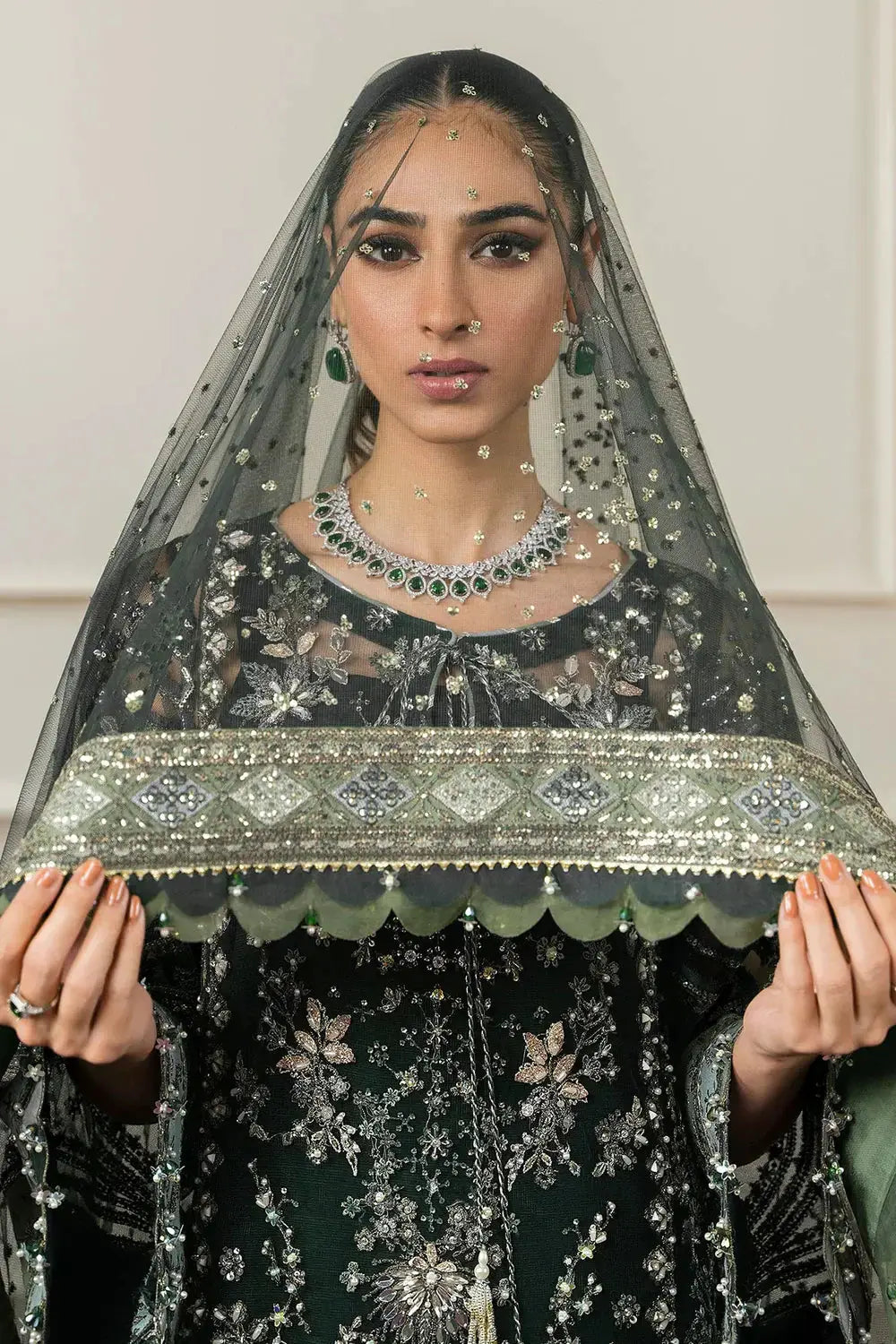 Baroque | Chantelle Embroidered Collection | CH12-05 - Pakistani Designer Dress - by Baroque | Type: Bridal - 100% Original at Saira Sultan
