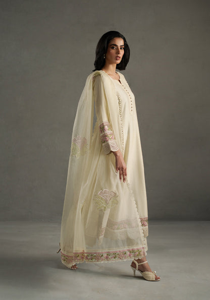 Zarqash | Silk Edit | ZQS 017 SUNLEE XL Ivory Raw Silk