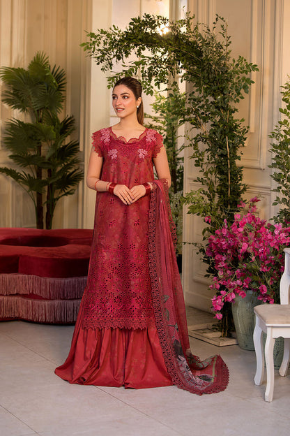 Sobia Nazir | Vital Lawn 25 | 8B Custom Size Red Lawn