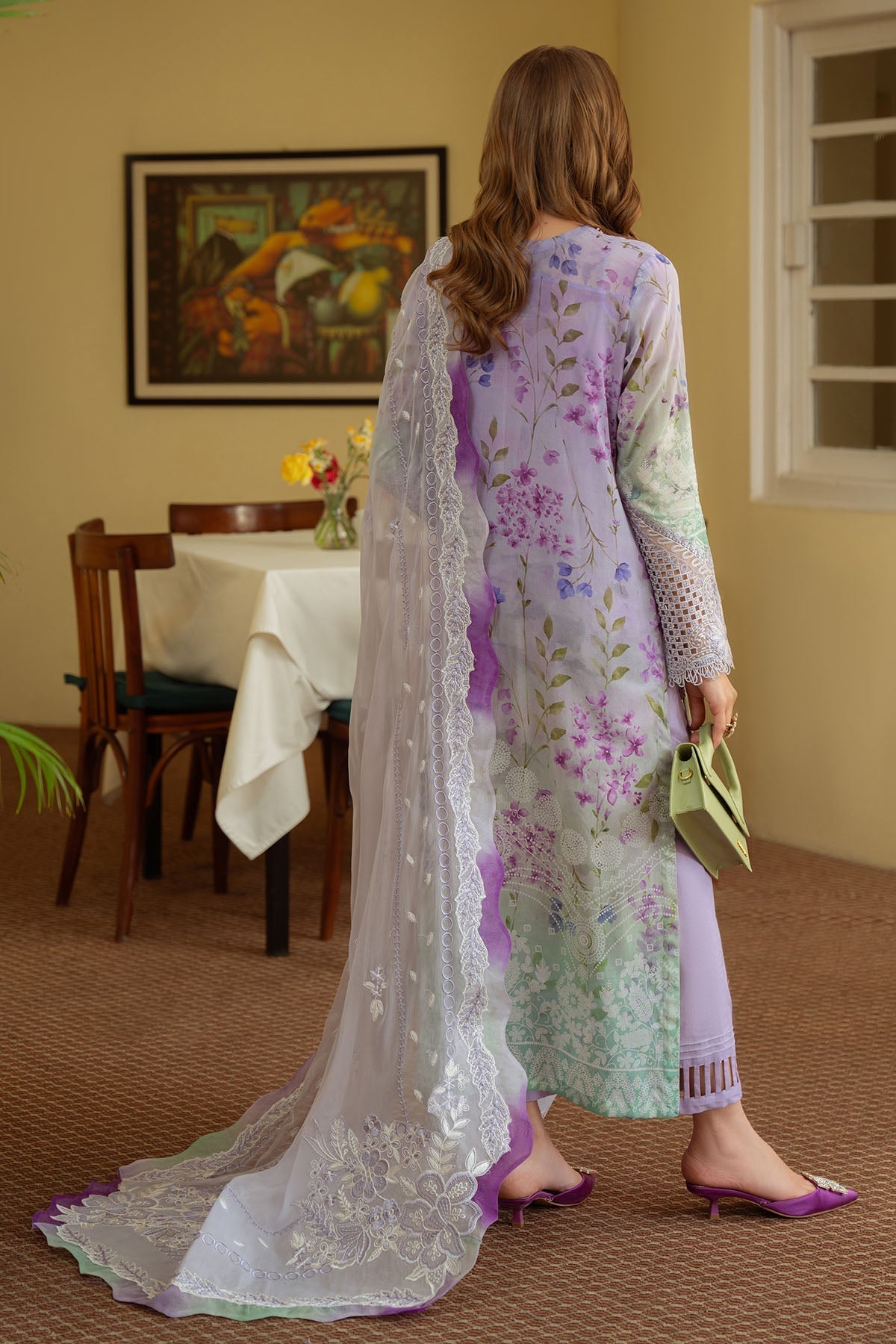 Nureh | Maya Swiss Lawn | NS-148 S Lilac Lawn