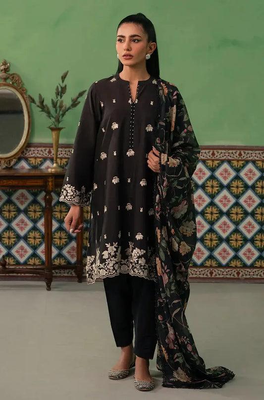 Cross Stitch | Mahiri Embroidered Collection | RAVEN FLORA - Pakistani Designer Dress - by Cross Stitch | Type: Luxury - 100% Original at Saira Sultan