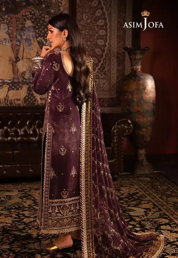 Asim Jofa | Makhmal Wedding Velvet 23 | AJMM-06 - Pakistani Designer Dress - by Asim Jofa | Type: Formal - 100% Original at Saira Sultan