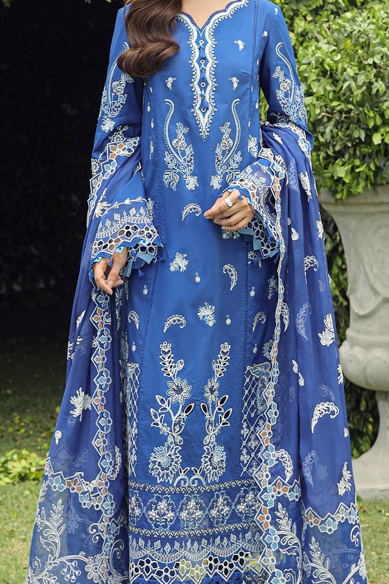 Qalamkar | Festive Lawn 2024 | PS-08 FARHEEN - Pakistani Designer Dress - by Qalamkar | Type: Luxury - 100% Original at Saira Sultan