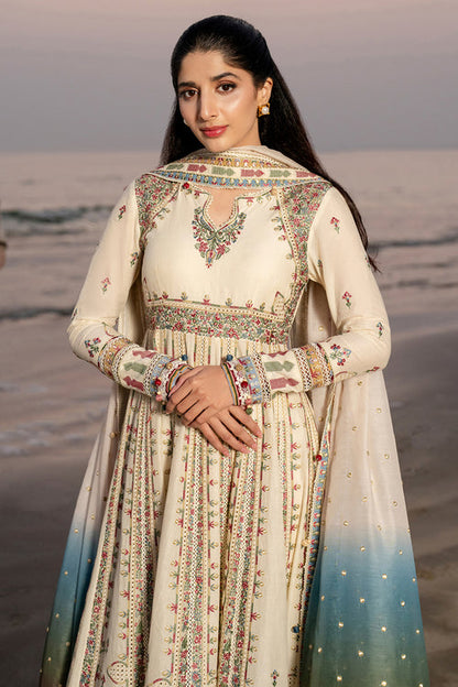 Jazmin | Shahkaar Luxury Lawn 25 | SL25-D9 M Ivory Lawn