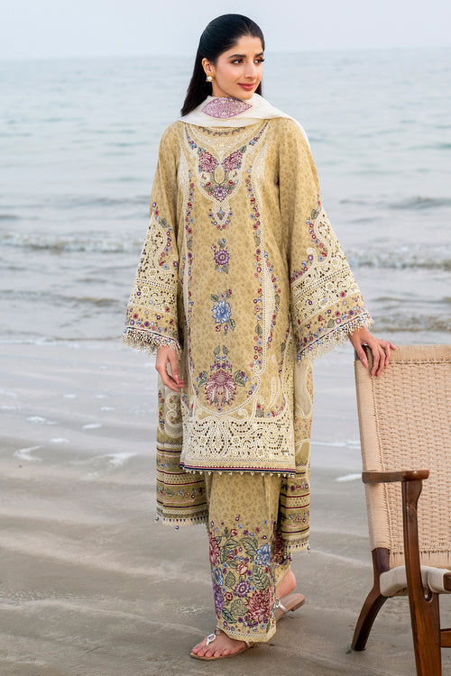 Jazmin | Shahkaar Luxury Lawn 25 | SL25-D4 M Mustard Lawn