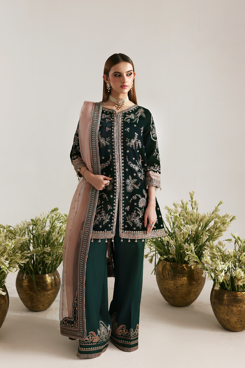 Emaan Adeel | Zarposh Velvet 25 | MEHRUUNISA - Pakistani Designer Dress - by Emaan Adeel - Type : Ladies Clothes - 100% Original at Saira Sultan