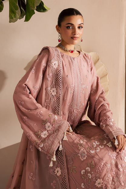 Emaan Adeel | Miraan luxury chiffon | AMALYA XL Tea Pink Chiffon