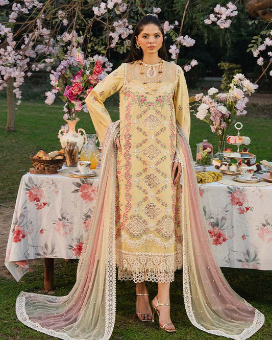 Zevk | Flora Festive Lawn | LIME XS Yellow Lawn
