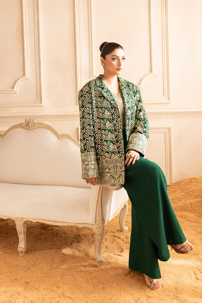 Vanya | Marlene Formals | ML-04 XL Dark Green Chiffon