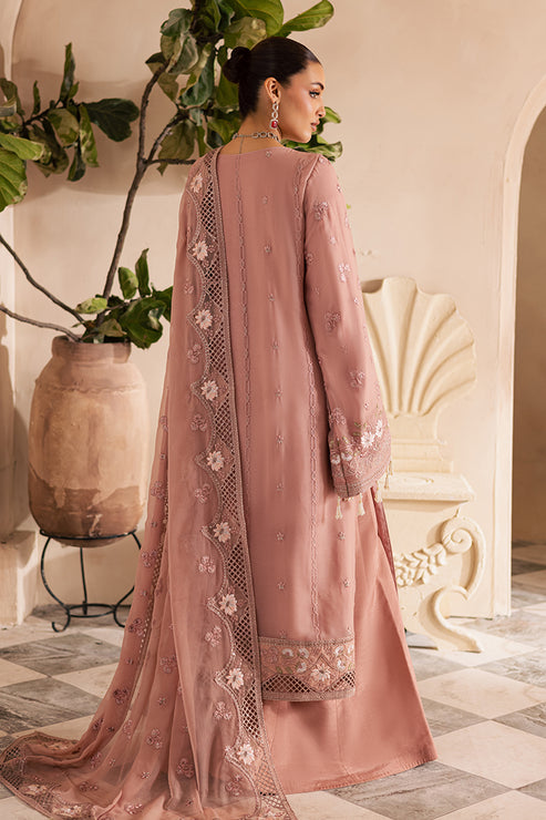 Emaan Adeel | Miraan luxury chiffon | AMALYA S Tea Pink Chiffon
