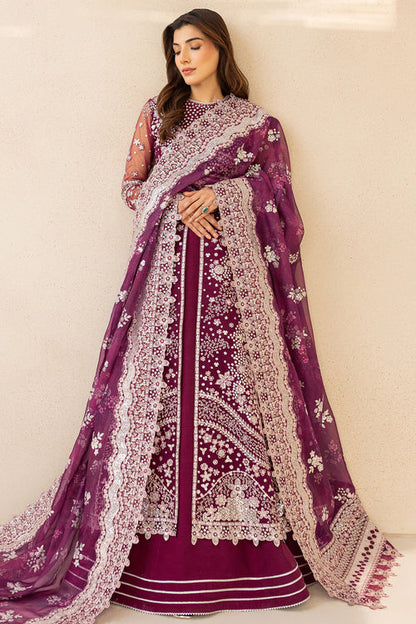 Farasha | Lu Zella Premium Formals 25 | Merlot Dust - Pakistani Designer Dress - by Farasha - Type : Ladies Clothes - 100% Original at Saira Sultan
