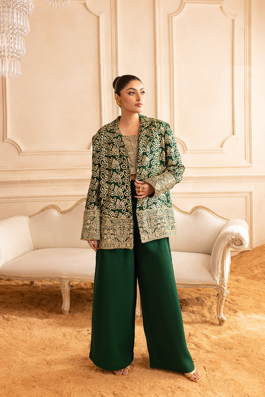 Vanya | Marlene Formals | ML-04 XS Dark Green Chiffon