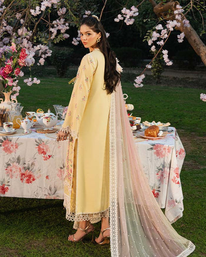 Zevk | Flora Festive Lawn | LIME S Yellow Lawn