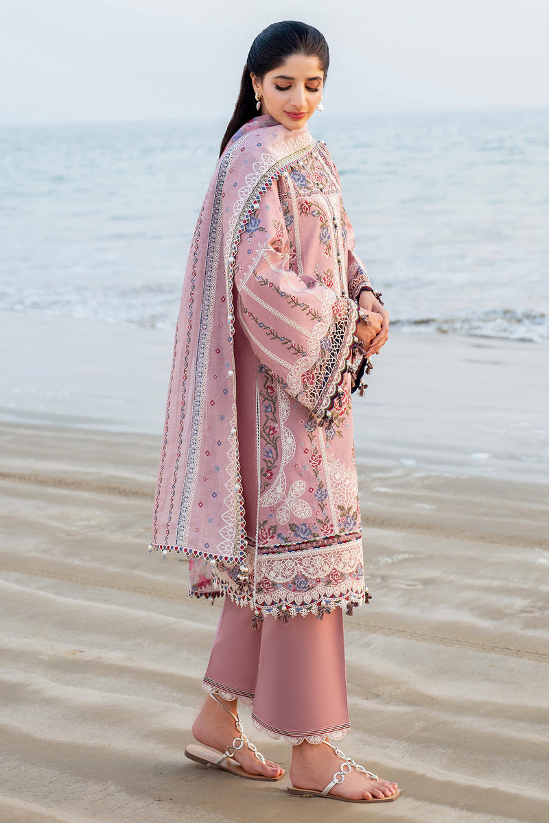 Jazmin | Shahkaar Luxury Lawn 25 | SL25-D2 Custom Size Brownish Pink Lawn