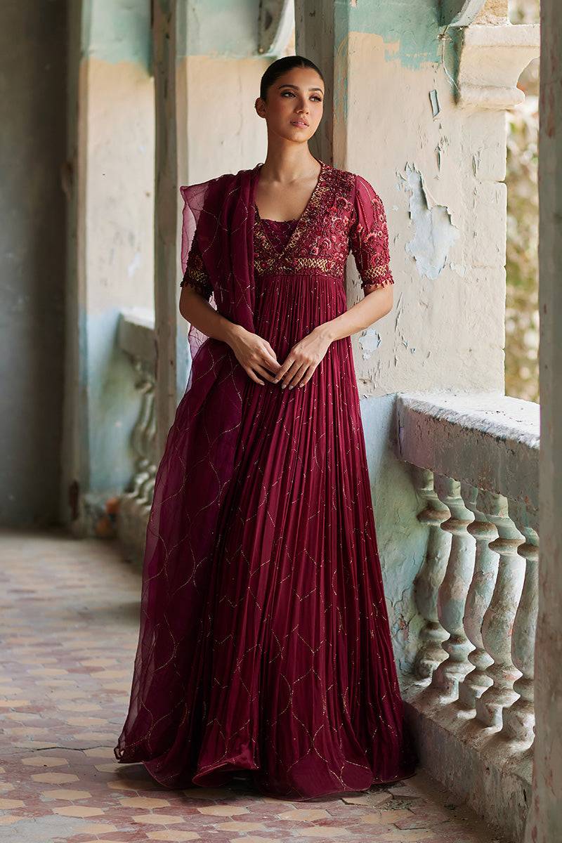 Mina Hassan | Formal Dholki Collection | Arooba - Pakistani Designer Dress - by Mina Hassan | Type: Ladies Clothes - 100% Original at Saira Sultan