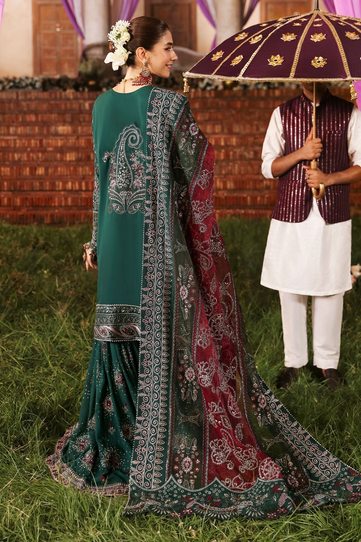 Nureh | Jhoomro Wedding Formals | NL-68 SHADMANI - Pakistani Designer Dress - by Nureh | Type: Bridal - 100% Original at Saira Sultan